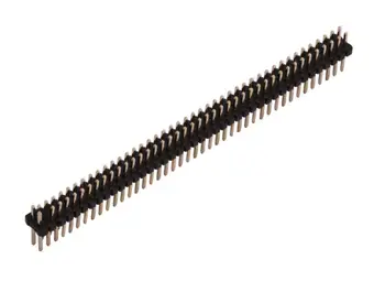 

5PCS Gold Plated Pitch 1.0mm 2x50 Pin 100 Pin Double Row Male Pin Header Strip Straight Needle Connector