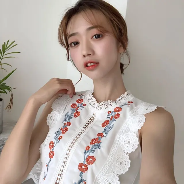 Damska koronkowa kamizelka bez rękawów Casual Tank bluzka w stylu Vintage haft koronki na co dzień miękkie topy kobiet Ma457 tanie tanio Kobiety Poliester COTTON Szyfonowa Tank tops REGULAR Floral women tank tops Mairuker women summer tank tops polyester chiffon Damska koronkowa kamizelka bez rękawów Casual Tank bluzka w stylu Vintage haft koronki na co dzień miękkie topy kobiet Ma457 tanie tanio Kobiety Poliester COTTON Szyfonowa Tank tops REGULAR Floral women tank tops Mairuker women summer tank tops polyester chiffon