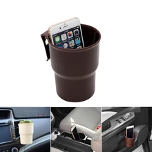 Vehicle Trash Container Car Phone Stand Car-styling Interior Accessories Air outlet Mount Door Armrest Box Drink Holder