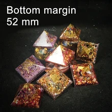52mm 2″ Handmade Orgone Pyramid Natural Crystal Art Craft Spiritual Science Orgonite Positive Energy Generator Accumulator