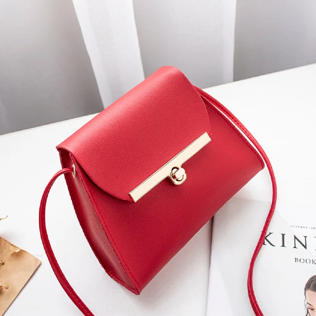 Для женщин плеча Курьерские сумки Женская модная сумка через плечо Жесткая Сумка сумки - Цвет: Красный