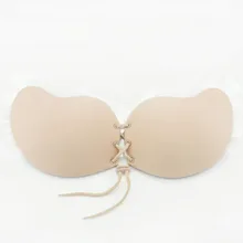 Сексуальный силиконовый клей палка Гель Пуш-ап бандажный канат невидимый бюстгальтер с открытой спиной