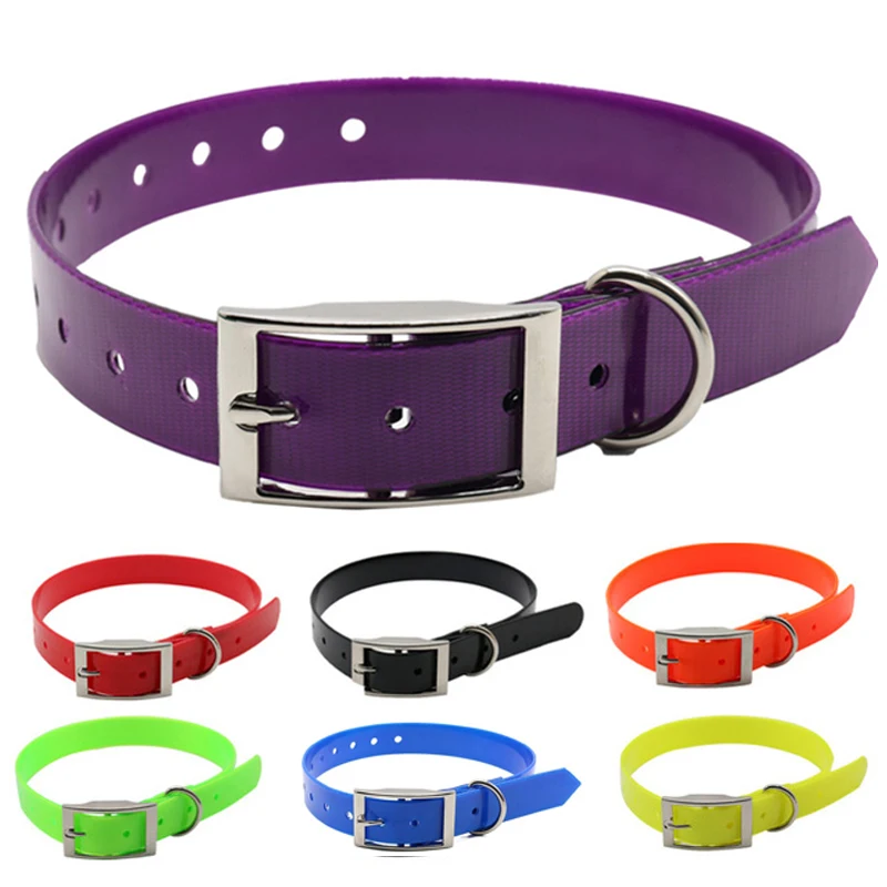 Petshop طوق بكلاب TPU + النايلون للماء مزيل العرق مقاومة الأوساخ سهلة نظيفة الياقات 7 ألوان ل صغيرة كبيرة الكلب الملحقات
