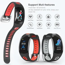 Хорошее качество Bluetooth Цвет ЖК-дисплей Heart Rate браслет IP68 Водонепроницаемый Шагомер Смарт часы подарок для жены