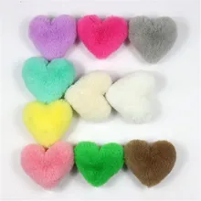 8 шт./партия, 10 см, пушистый искусственный полиэстер, мех кролика, помпон для брелоки с кольцом для ключей, подвеска, мех, шар, вязаные шапочки, шапки