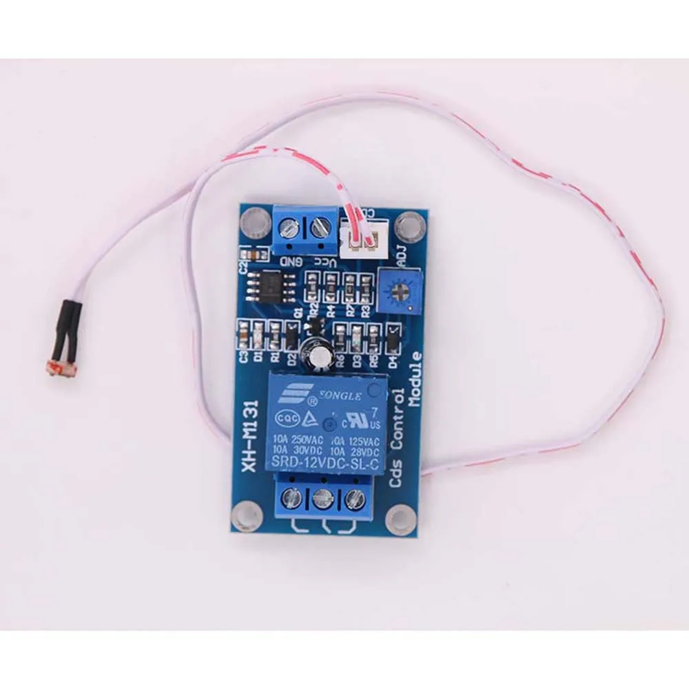 

5pcs/lot Photosensitive Resistance Relay Control Module / Optical Control Switch / No Light Sensing Module 12V DC 12V