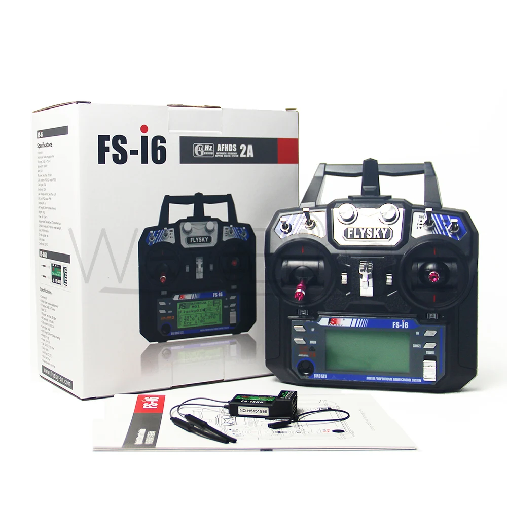 

Most Popular Flysky FS-i6 with FS-iA6B Receiver 2.4G 6ch Transitter Controller For RC Helicopter Airplane Quadcopter Glider