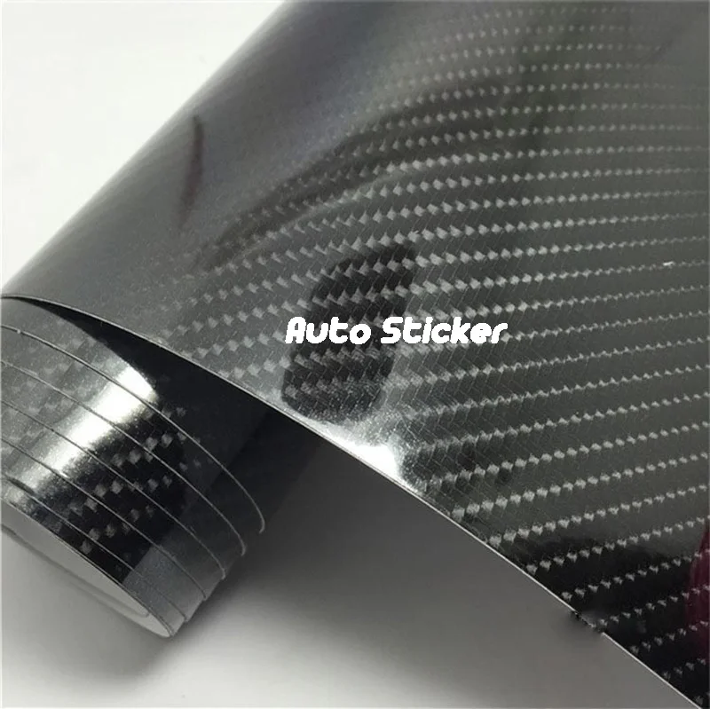 5D Glossy Carbon Fiber Vinyl Wrap-1