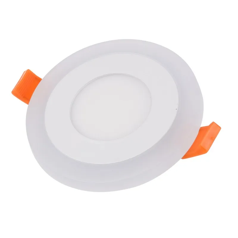 led cloud ceiling Ultra Slim 3/6/12/18W Round Concealed Dual Color LED Panel Light Cool White Lamp Acrylic Downlight AC 110 220V outside up and down lights