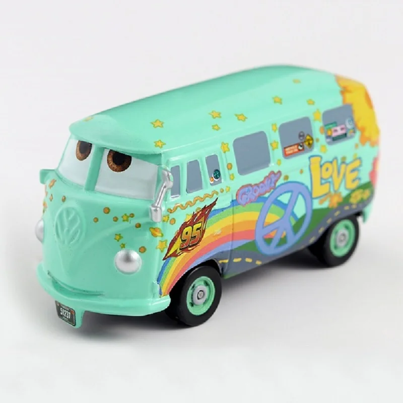 

Disney Cars 3 Pixar Cars 1st Movie original Fillmore Metal Diecast Toy Car 1:55 Lightning McQueen Boy Gift Girl Free Shipping