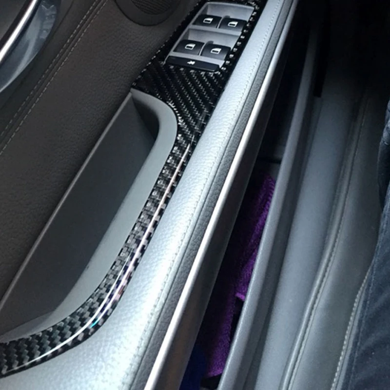 SRXTZM для BMW E90 стеклоподъемник из углеродного волокна кнопка переключения рамка
