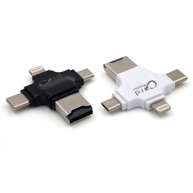 Стильный 4 в 1 Micro USB Type C OTG TF кардридер JETTING для IOS iPhone Android Samsung|card reader|tf card readerotg tf |