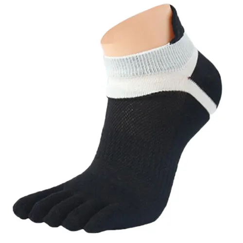 2016 новинка 1 пара мужские хлопчатобумажные смешанные пять пальцы рук и ног носки Лоскутные сетчатые носки