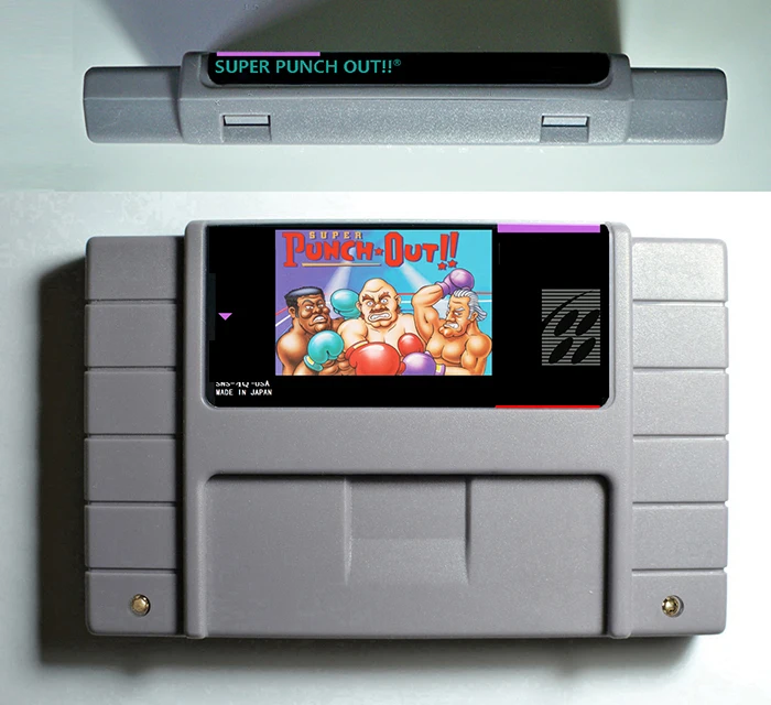 Super Punch Out !! ARPG Game Cartridge Battery Save USA Cardin