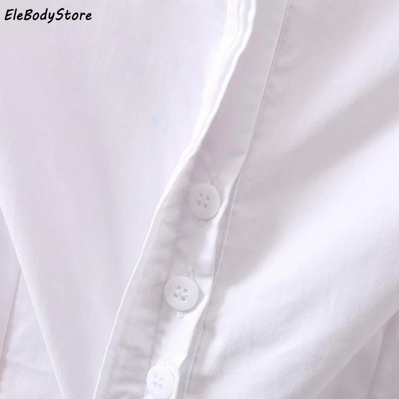  New Body Blouse Shirt 2019 Blusas Plus Size Women Shirts Blouses Tops Casual White Long Sleeve Ladi