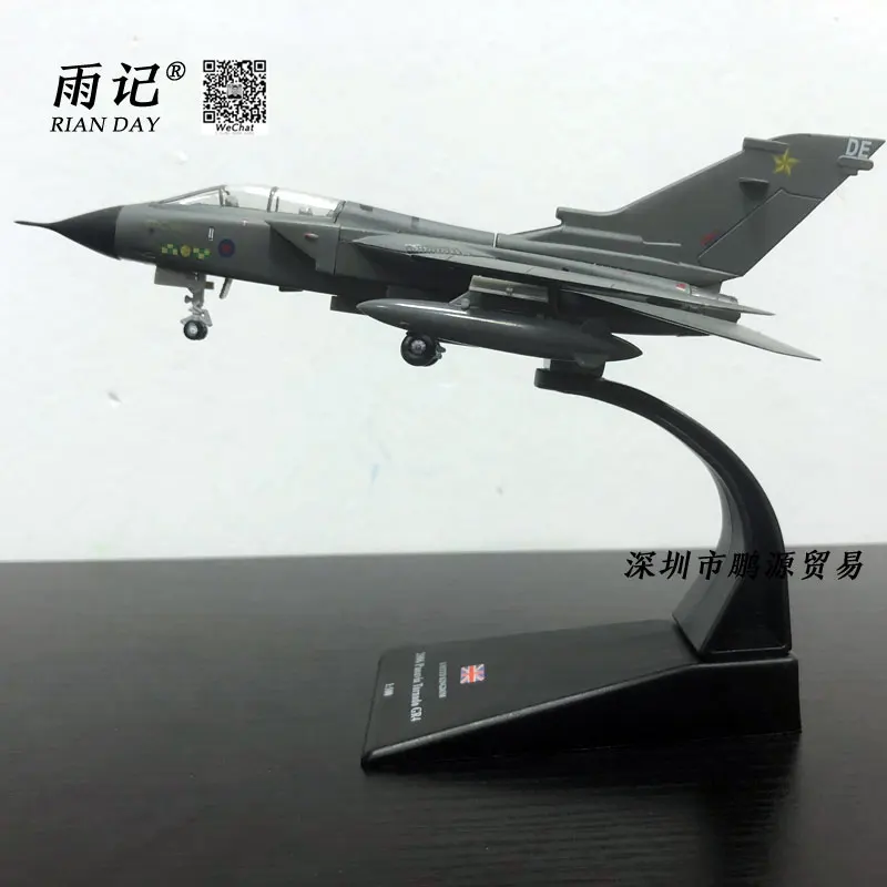 

AMER 1/100 Scale Military Model Toys 2006 UK Panavia Tornado GR4 Fighter Diecast Metal Plane Model Toy For Gift/Kids/Collection