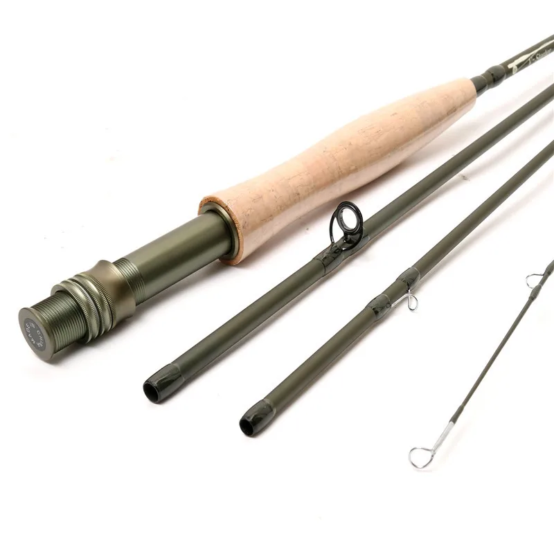 

Fly Fishing Rod Fast Action SK Carbon Fiber 9ft 6wt 4pcs Fly Fishing Starter Rod Fly Rod