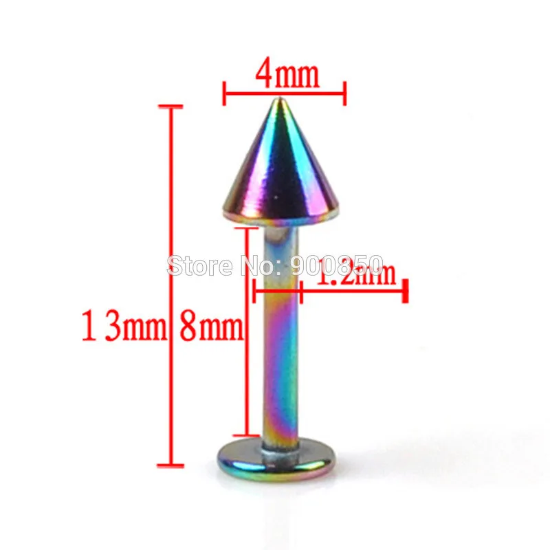 Wholesale 5PCS Spike Piercing Labret Lip Tragus Ear Accessories For Women Men Punk Stylish Casual Ear Studs Body Jewelry