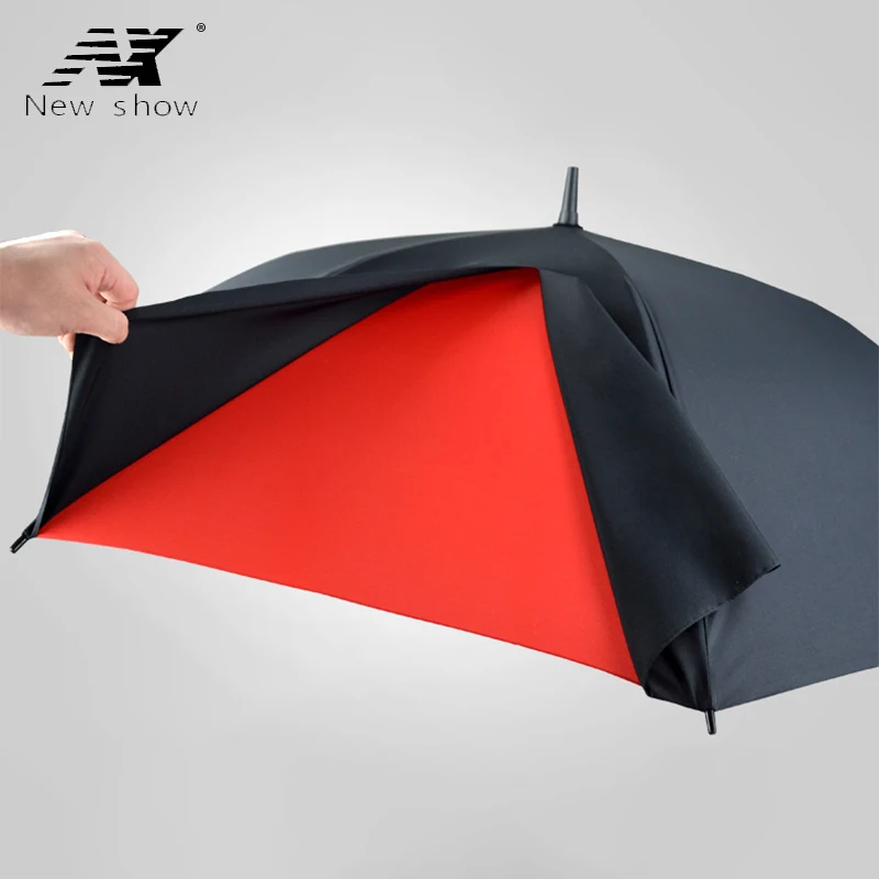 NX большой гольф двухслойный зонт полуавтоматический Защита от солнца strongs ветрозащитная ручка длинный женский зонт от дождя