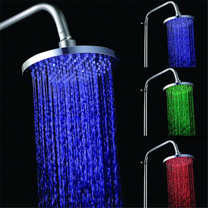 8 INCH Round LED Shower Head Led Rainfall Shower Rain Shower