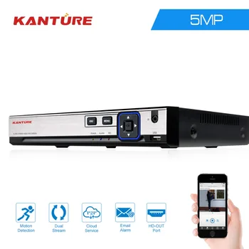 

KANTURE H.265 8CH 5MP 2592*1944 AHD CCTV DVR NVR 16CH TVI CVI 5mp Network Video Recorder for onvif IP camera P2P XMEYE