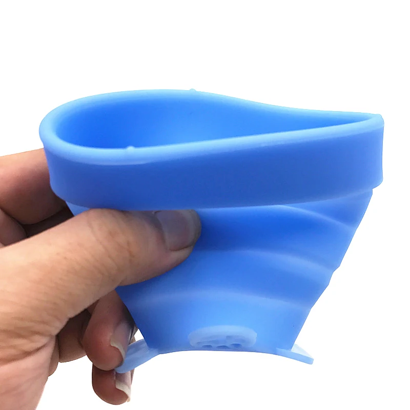 Горячая Складная силиконовая чашка телескопическая Складная портативная для путешествий на открытом воздухе кемпинга FQ-ing