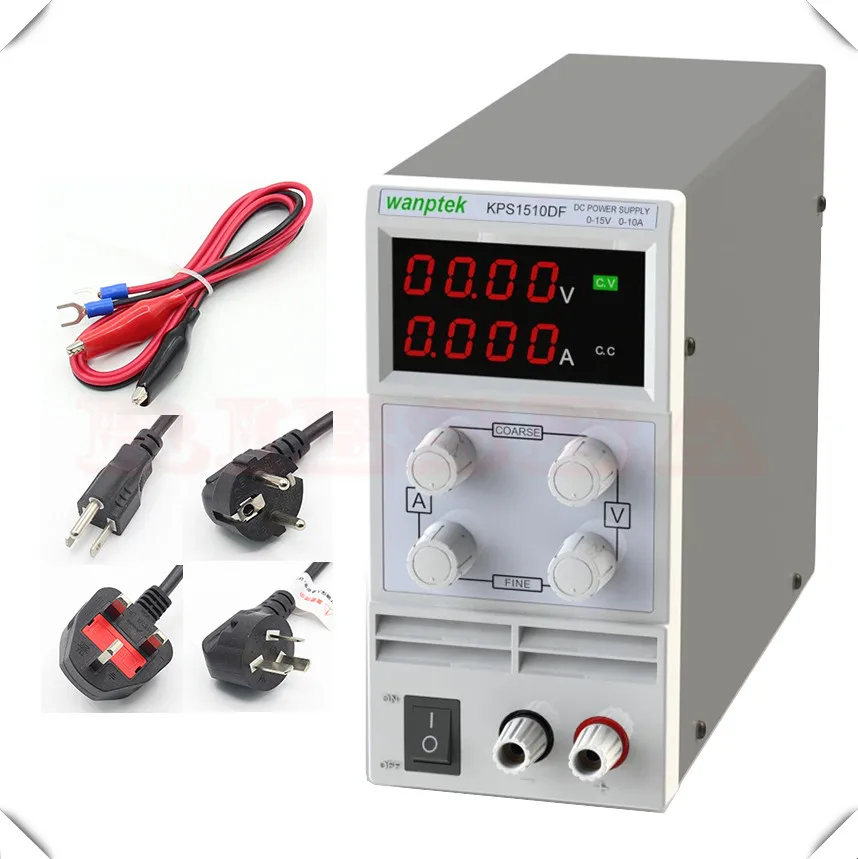 Wanptek KPS1510DF KPS1505DF 15 в 10A 5A 110 230 В 0 1 в/а ЕС светодиодный цифровой Регулируемый