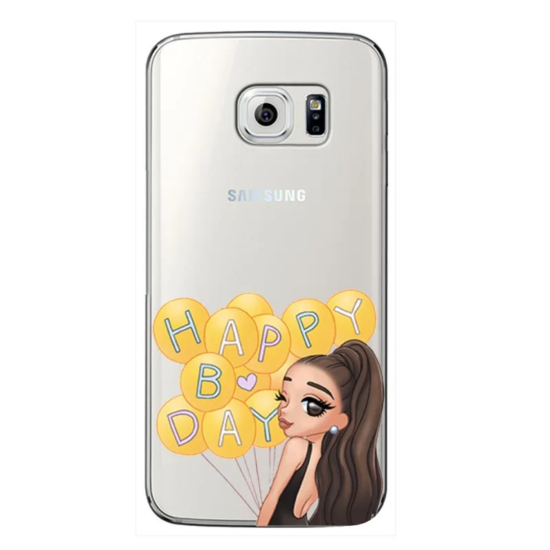 Мягкий силиконовый чехол подсластитель Ariana Grande AG Rainbow для Samsung Galaxy S6 S7 Edge S8 S9 Plus note 8