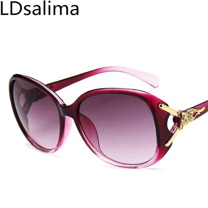 

LDsalima New Luxury Brand Lady UV400 Sunglasses For Women vintage Glass Female Original Famous Sun Glasses with logo