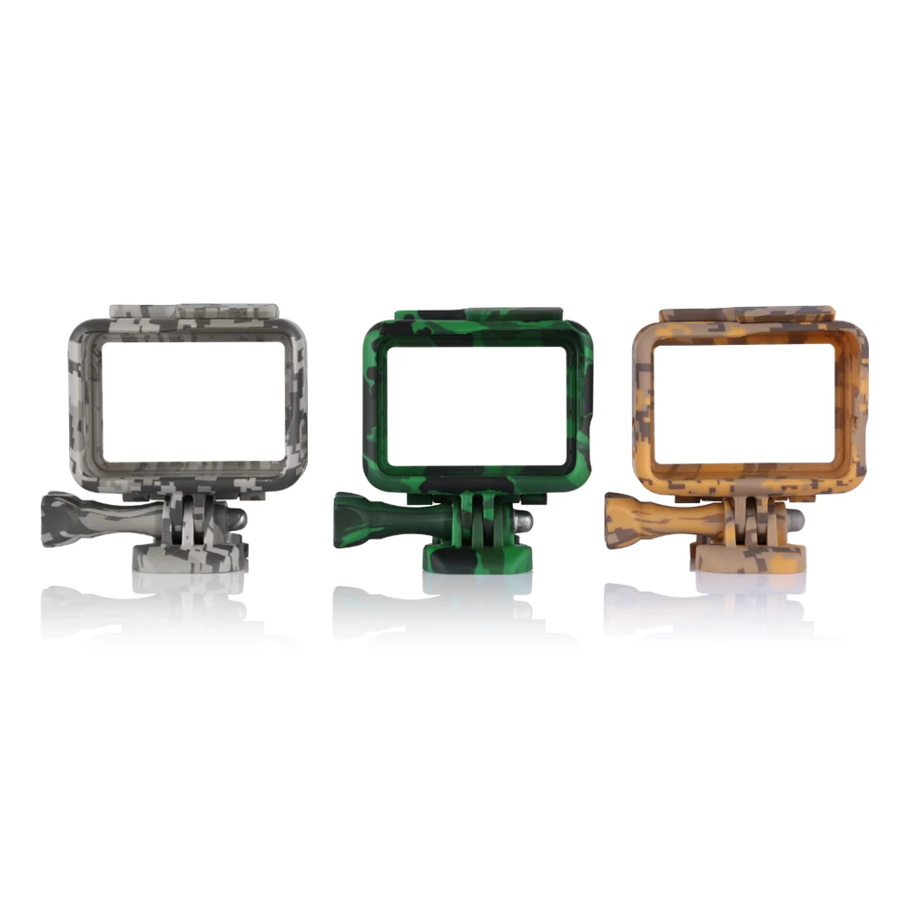 

TELESIN Frame Case Camouflage Housing Frame Mount Buckle Tripod Mount for GoPro Hero 5 for GoPro Hero 6 Black Hero 7 Accessories