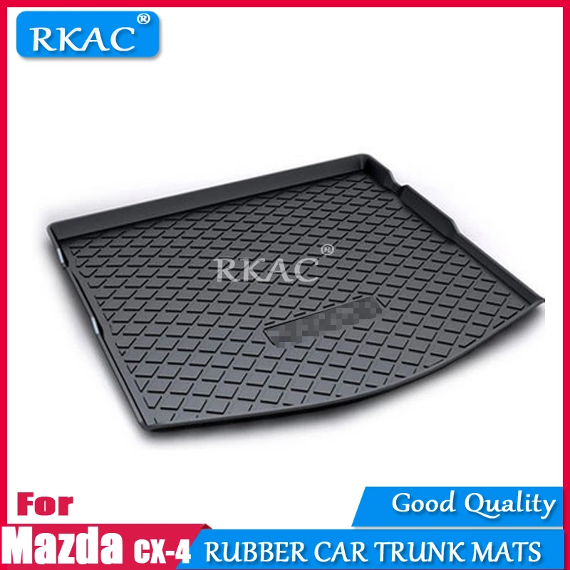 RKAC Rubber mats car trunk mats fit for Mazda CX4 CX 4 2016 2018 car