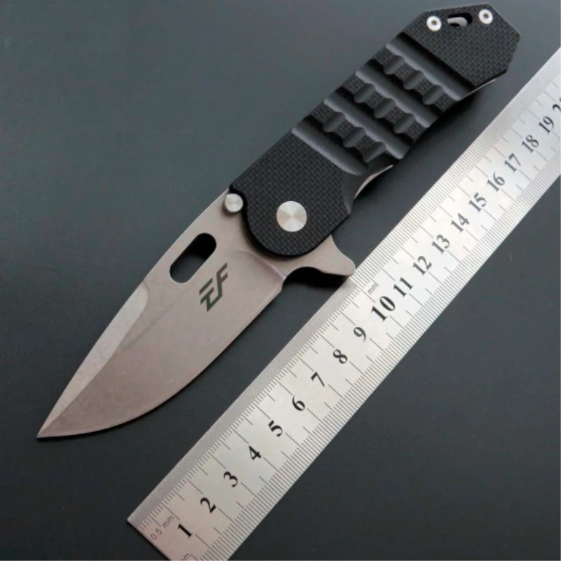 

folding knife EF36 D2 blade G10 handle flipper tactical camping hunting survival pocket rescue knives outdoor utility EDC tools