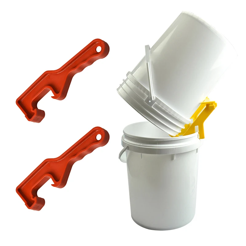 

DLKKLB Honey Bucket Bracket+2 Pcs Honey Tank Bee Bucket Opener Beekeeping Tool Set High Quality Honey Bucket Operation Assistant
