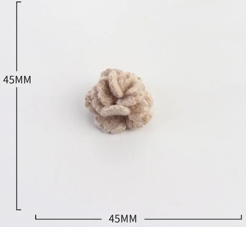 Милый войлочный цветок для DIY аксессуары для волос Ремесло Цветы с плоской задней стороной цветок волос