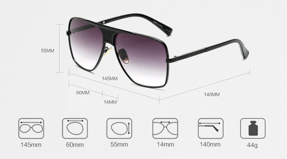 square black sun glasses 9000121 details (2)