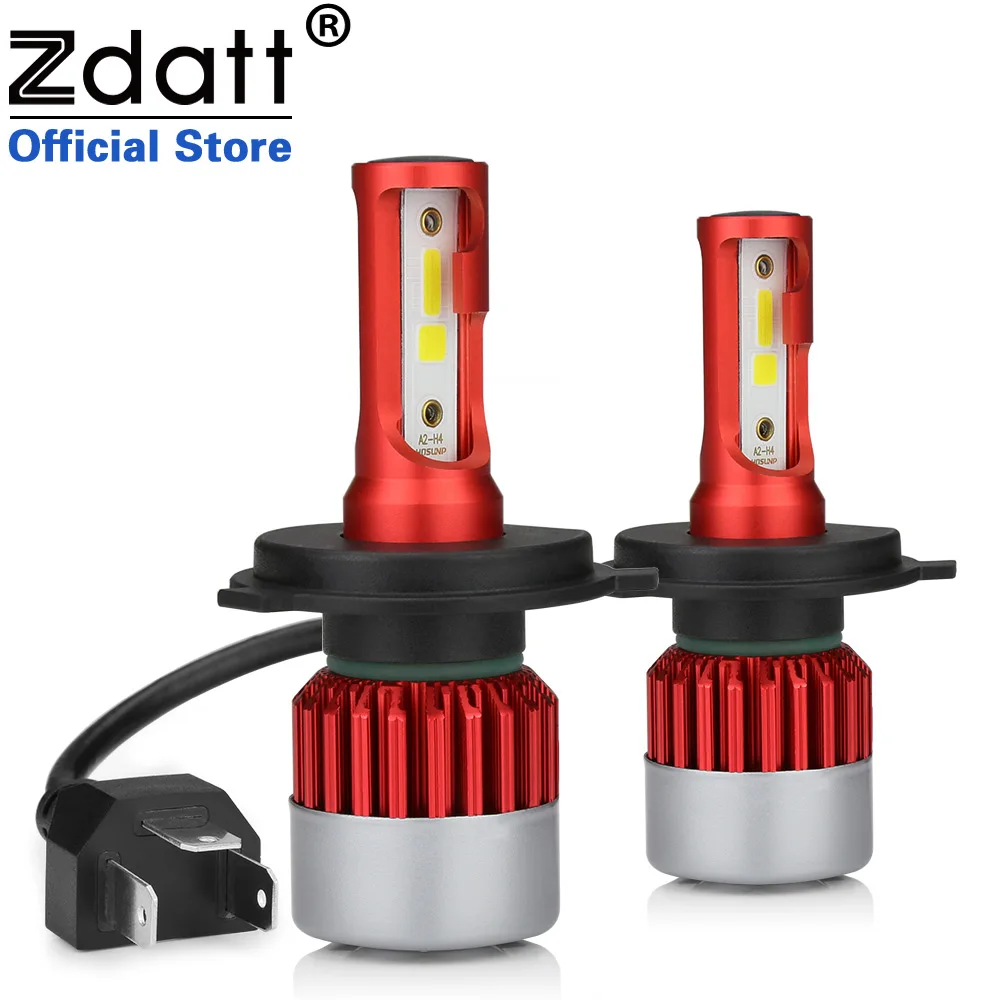 Zdatt Mini Car Headlight H4 LED 80W 10000Lm H7 H11 H8 9005 HB3 9006 HB4