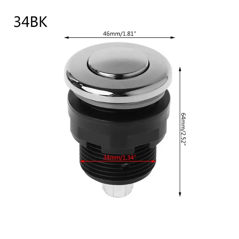 

28W Bathtub Garbage Disposal Whirlpool Air Pressure Switch On Off Push Button