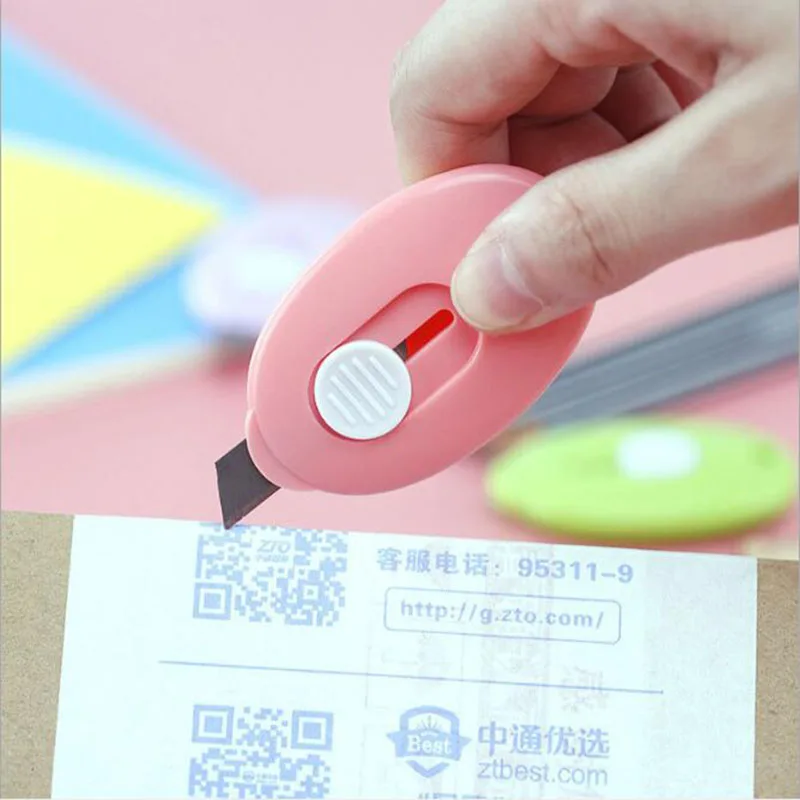 

Mini Portable Utility Knife Express Carton Box Opener Tool Kaifeng Knife Stainless Steel Student Cutting Blade
