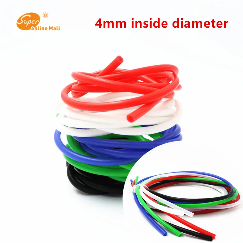 

10m 4mm ID x 6mm OD Food Grade Silicone Flexible Tubing - High Temp Hose