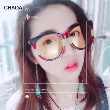 

CHAOAI Women's Sunglasses Round Sun Glasses for Female New 2019 Eyewear Punk Designer Cute Girl Fashion Eyeglass