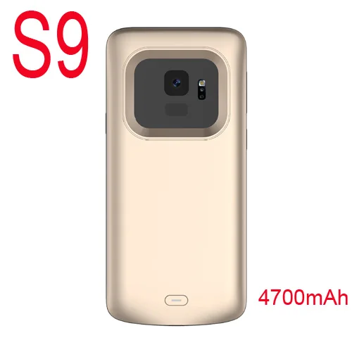 4700 мАч для samsung S9, чехол для аккумулятора, 5200 мАч, чехол для внешнего аккумулятора телефона, чехол для samsung Galaxy S9 Plus, чехол для внешнего аккумулятора - Цвет: Gold for S9