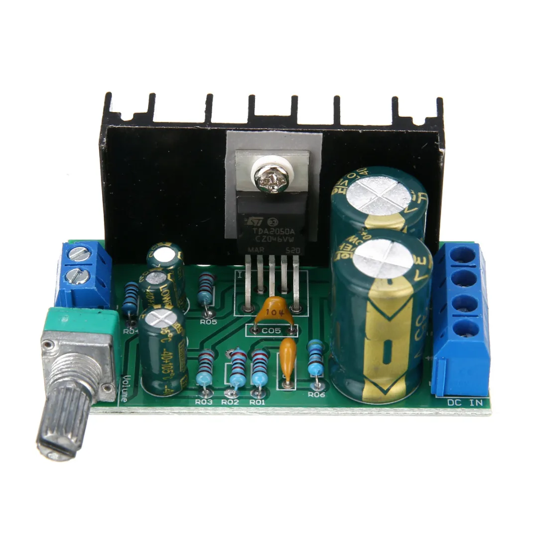 Mayitr 1pc DC 12 24V TDA2050 Mono Amplifier Board 1 Channel 5W 120W