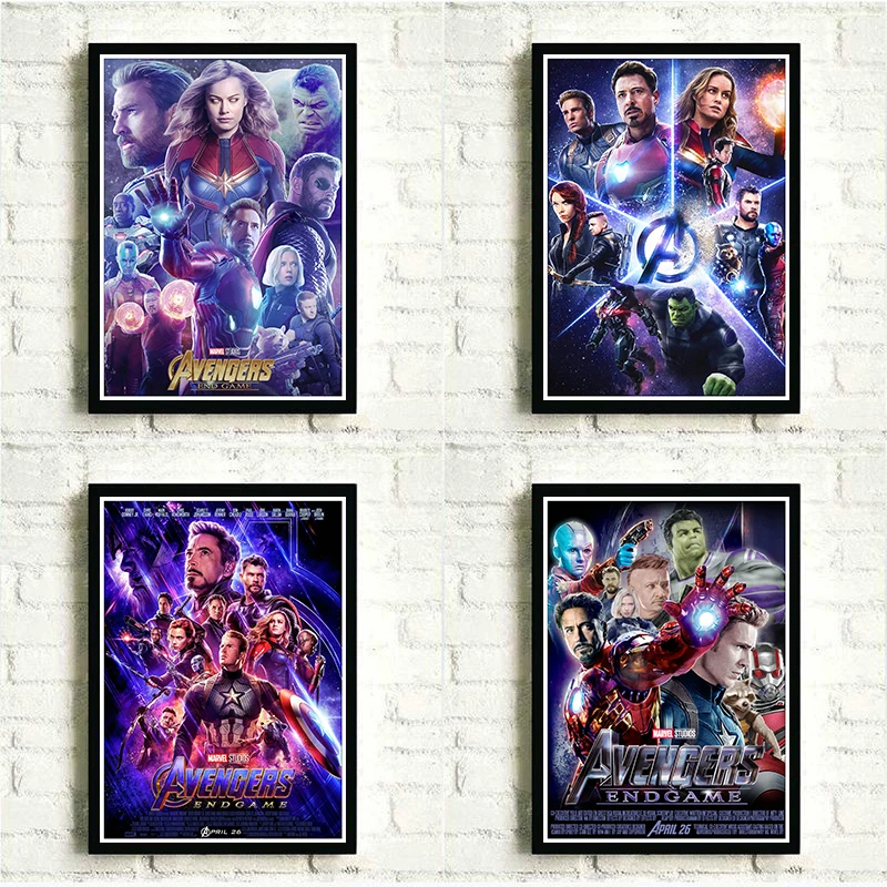 

Marvel Movies Superhero Avengers Poster MUC Movie Avengers: Endgame Poster Pictures for Home Art Wall Decor Kids Room Painting