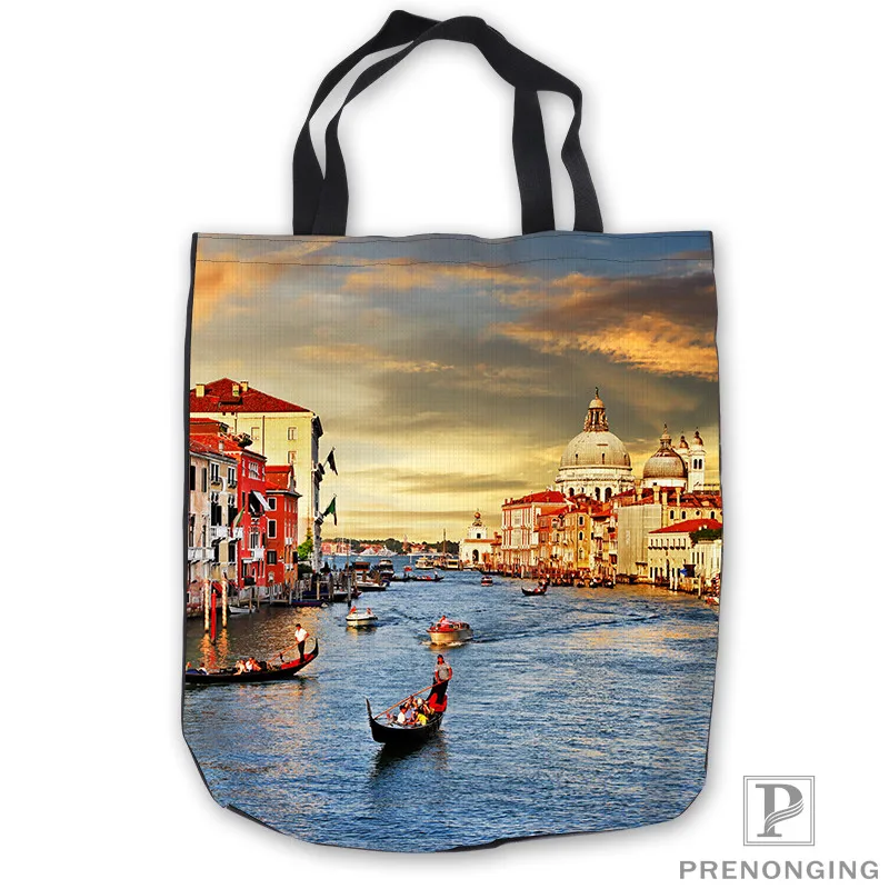 

Custom Canvas City-at-night-travel-ToteBags Hand Bags Shopping Bag Casual Beach HandBags Foldable 180713-03-46.4