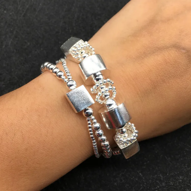 silver-beads-bracelet003A