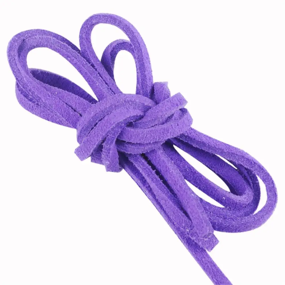 

light purple leather suede cord rope string bracelet necklace craft diy strap ES4625