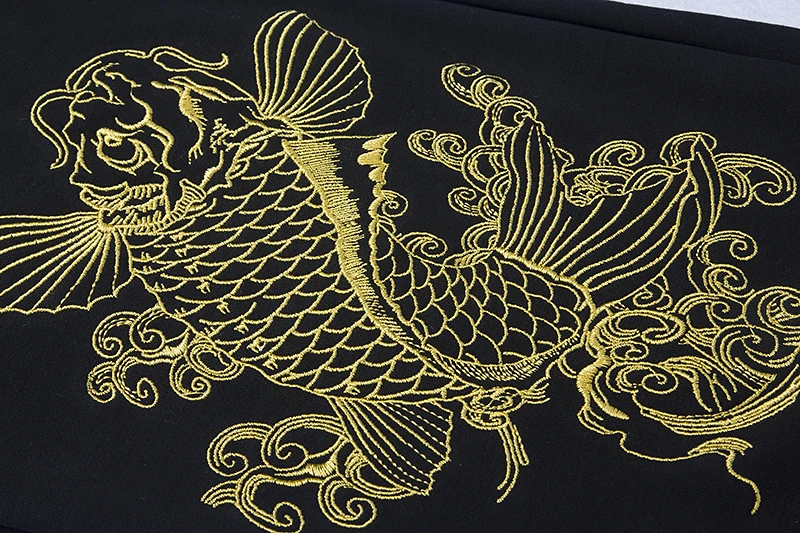 2018 Casual Pants Man Sports Pants Embroidery Dragon Fish Men Sweatpants Cotton Fashion Oversized Sweatpants Male Loose Trousers (7)