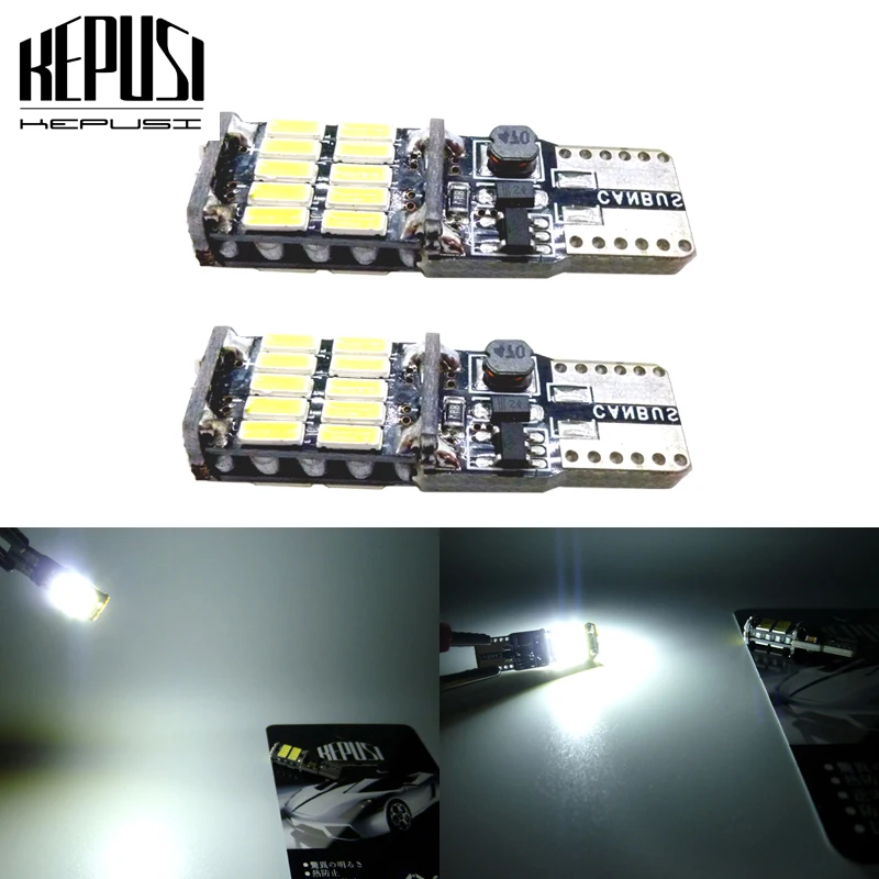 

4PCS W5W LED T10 Bulb 26SMD CANBUS DRL T10 LED 194 168 501 4014 Side Wedge Light Signal Lamp 6000K 12V car styling Vehicle