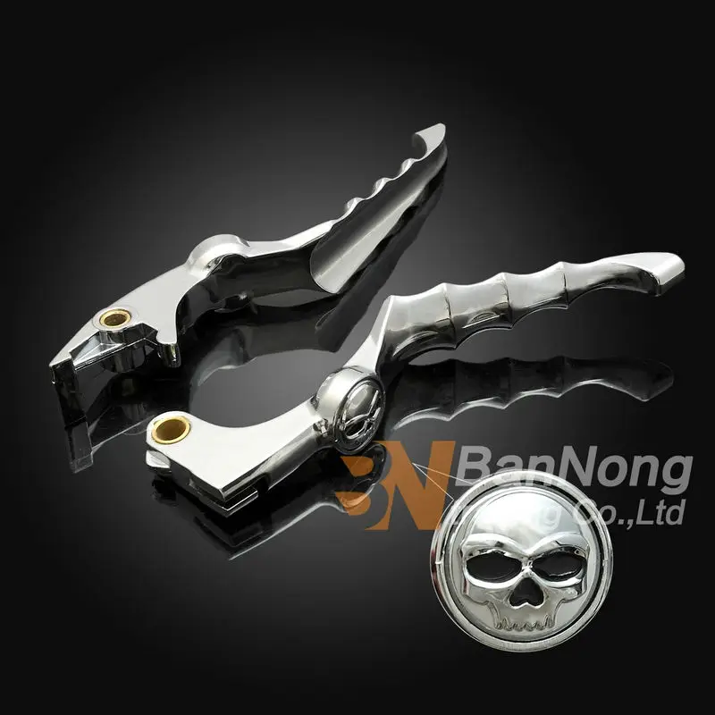 

Motorcycle Skull logo Brake Clutch Lever For Honda Steed 400 600 Shadow 400 750 1100 Magna 250 750 VTX1300 03-2010 VTX1800 05-07