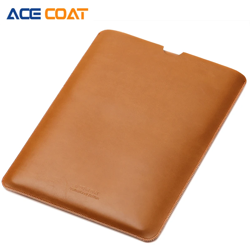 ACECOAT Microfiber PU leather Sleeve Protector bags For Apple Macbook Air Pro Retina13 12 15 laptop Cover For Mac book 13.3 inch